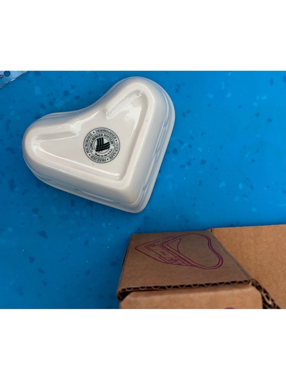 Longaberger Heart Ramekin with Heart Candle